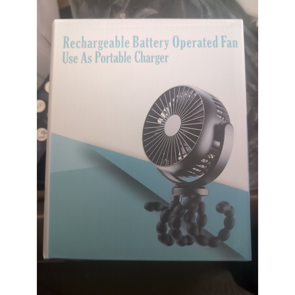 Rechargeable Battery Operated Fan Can Also Be Used As Portable Charger
